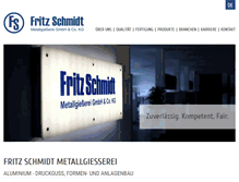 Tablet Screenshot of fritzschmidt-metallgiesserei.de